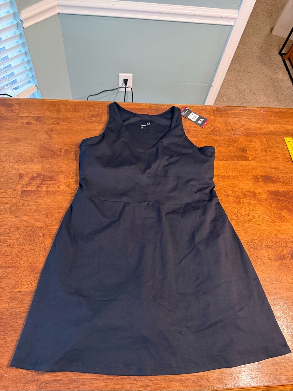 GAP Black Sleeveless A-Line Mini Dress
